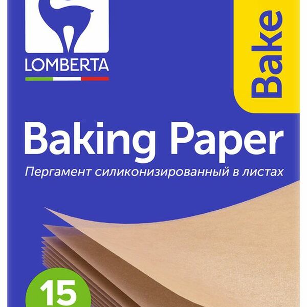 Пергамент для выпечки Lomberta 38х42 см, 15 листов