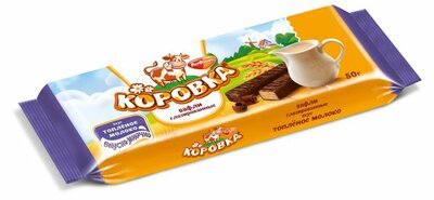 Вафли Коровка Топленое молоко глазированные 50 г