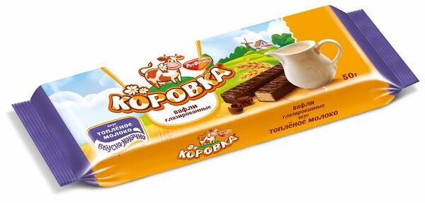Вафли Коровка Топленое молоко глазированные 50 г