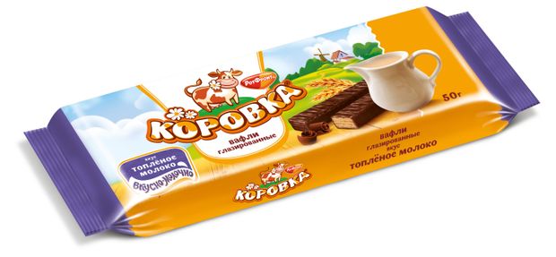 

Вафли Коровка Топленое молоко глазированные 50 г