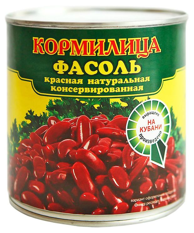 

Фасоль Кормилица красная натуральная консервированная, 425 мл
