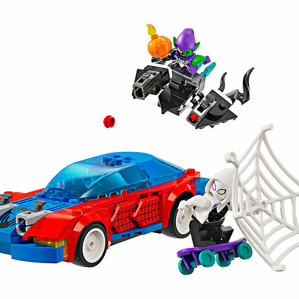 Конструктор LEGO Super Heroes 76279 Конструктор Гоночная машина Человека-паука и Зеленый гоблин Веном