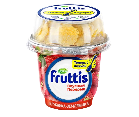 Продукт йогуртный Fruttis Вкусный перерыв клубн-землян 2.5% 180г
