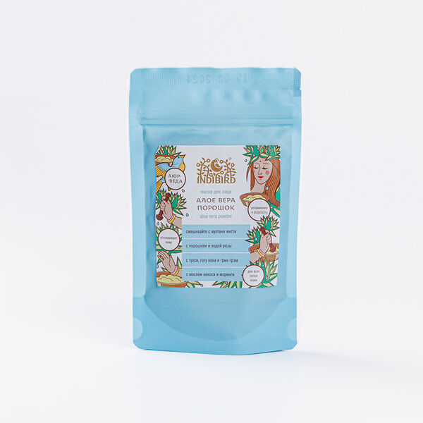 Алое вера маска порошок Indibird для лица и тела 