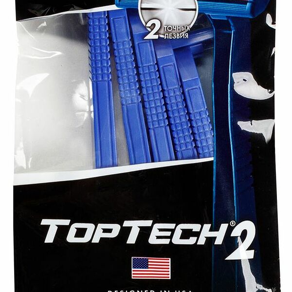 Одноразовая бритва Toptech 2 с двумя лезвиями, 5 шт.