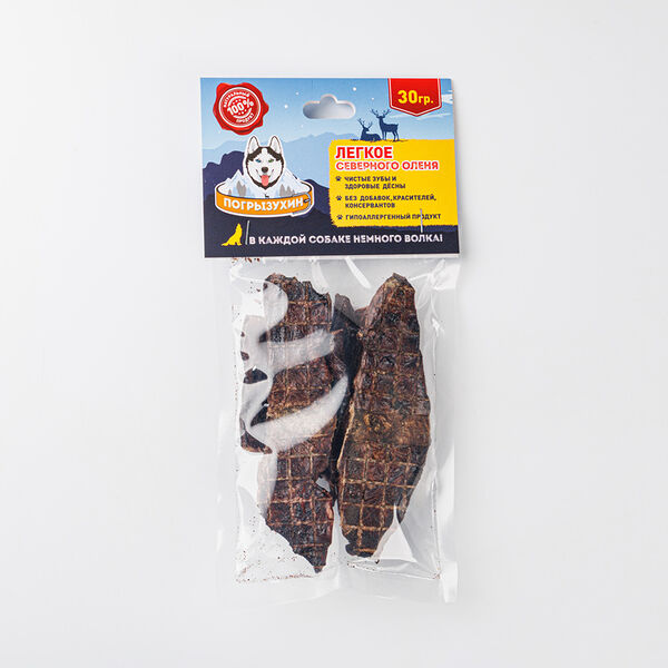 Лакомство для собак Погрызухин Лёгкое Северного оленя 30 г