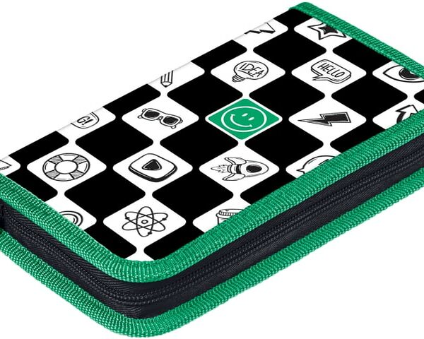 Пенал Hatber Смайлики 3D с таблицей умножения 19*11.5см