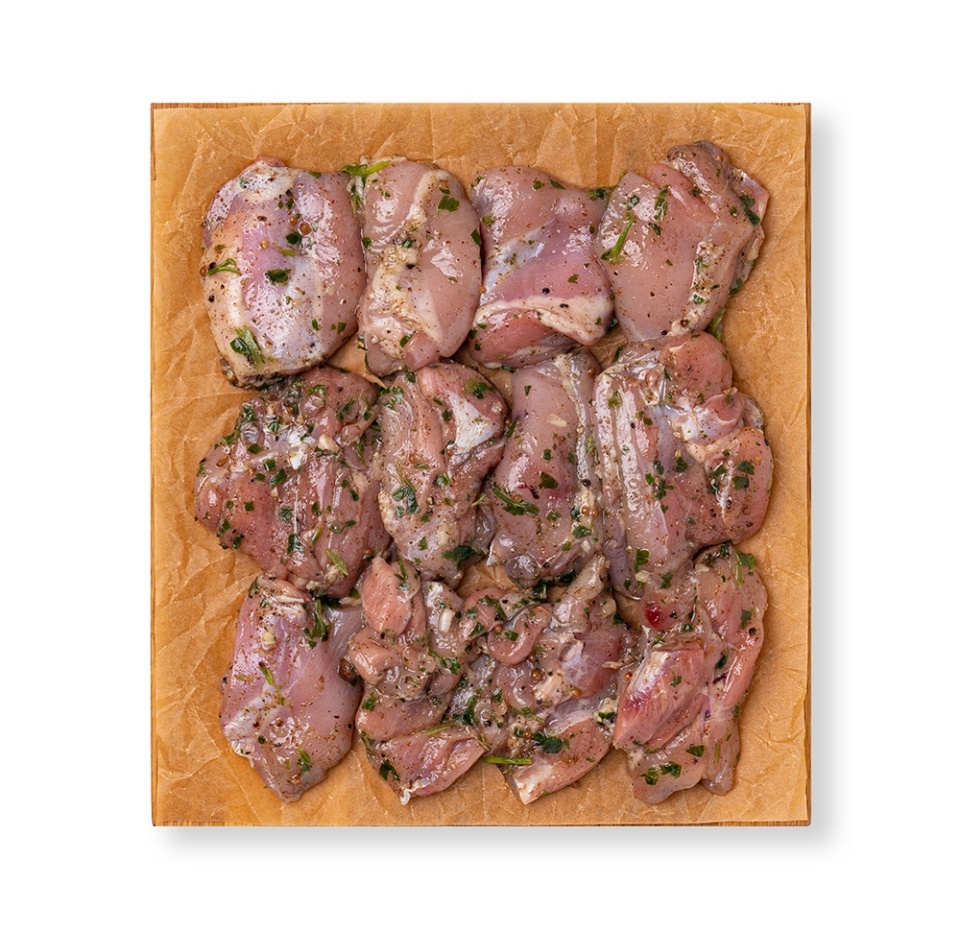 

Шашлык из филе куриного бедра в восточном маринаде охлажденный «Азбука вкуса», Россия