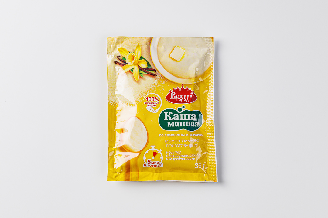 

Каша манная моментального приготовления со сливочным маслом