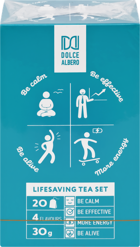 

Набор чайных напитков Dolce Albero Lifesaving Tea, 20 пак., 30 г