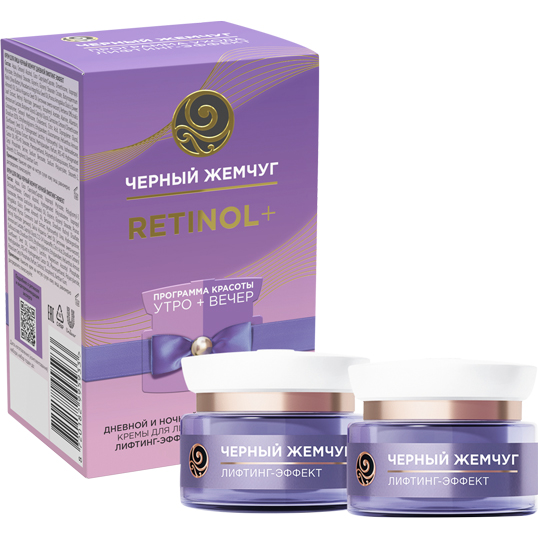

Набор Черный Жемчуг Лифтинг Эффект крем для лица дневной 46мл + крем для лица ночной 46мл