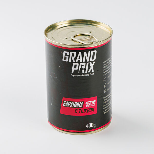 Корм для собак GRAND PRIX кусочки в соусе баранина с тыквой банка