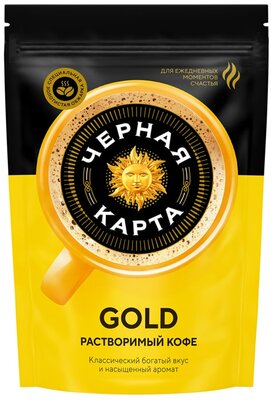 Кофе растворимый Чёрная карта Gold 150 г