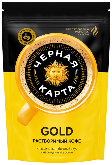 

Кофе растворимый Чёрная карта Gold 150 г