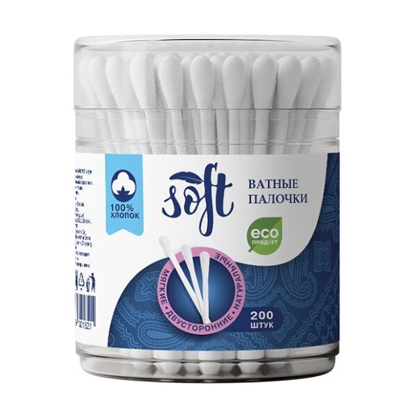 Soft Ватные палочки 200 шт