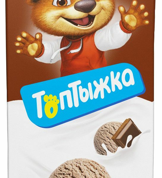 Коктейль молочный Топтыжка шоколадное мороженое 2 %, 950 г