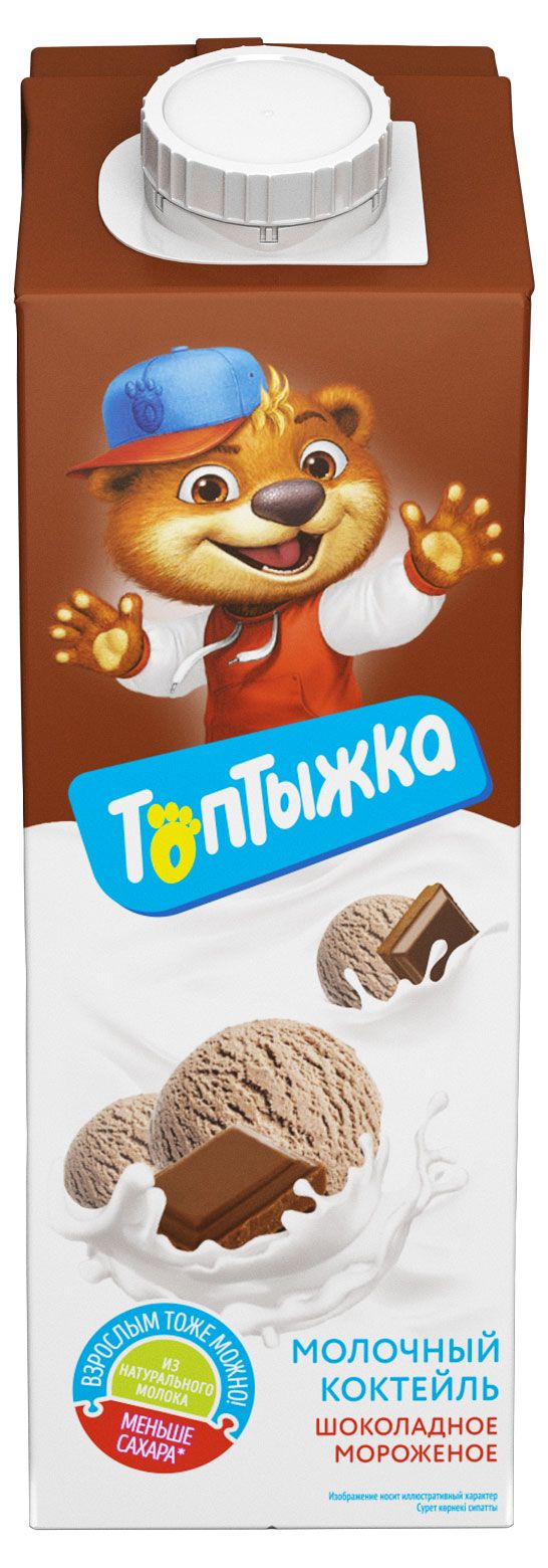 

Коктейль молочный Топтыжка шоколадное мороженое 2 %, 950 г