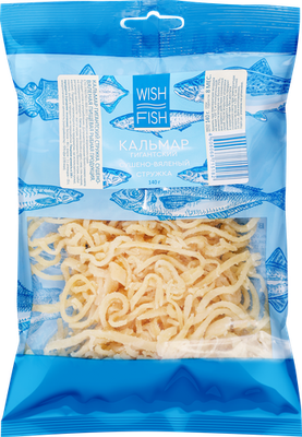 Кальмар Wish Fish сушено-вяленый стружка 140 г