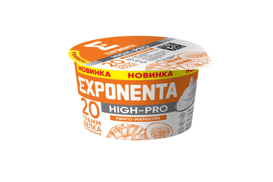 

Йогурт Exponenta High-Pro Манго-маракуйя с повышенным содержанием белка 160 г