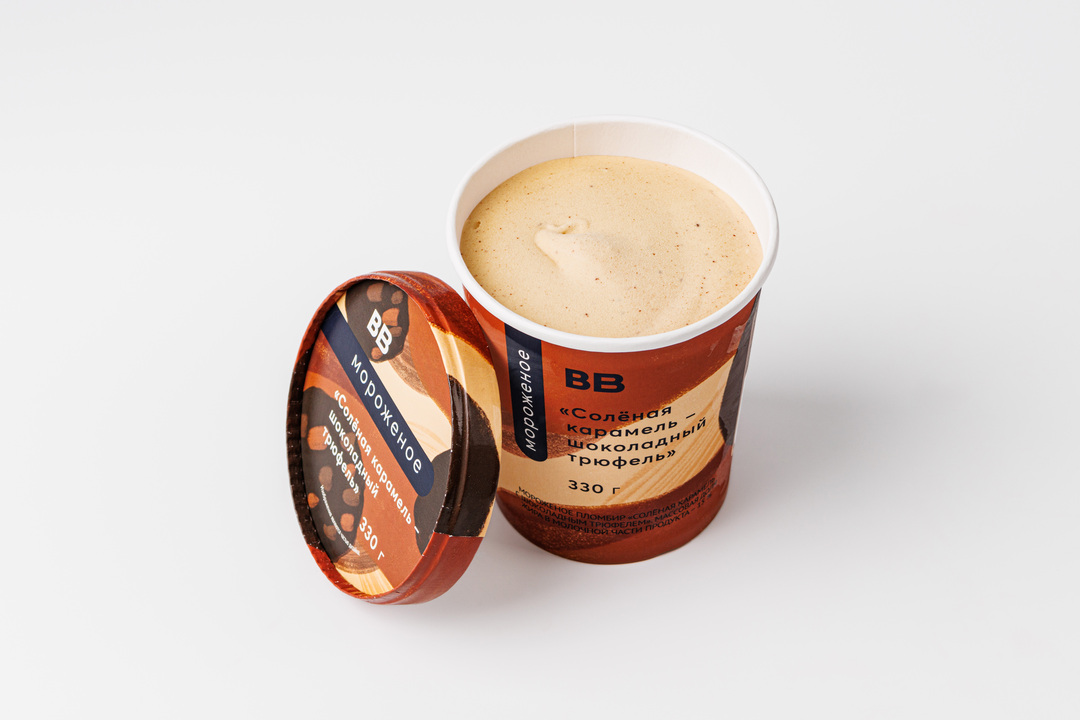 

Мороженое ВкусВилл Соленая карамель с шоколадным трюфелем 330 г