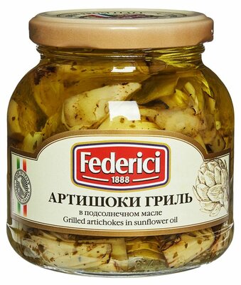 Артишоки гриль Федеричи (Federici) в подсолнечном масле 280 г
