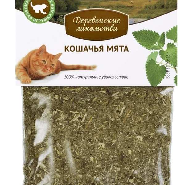 Кошачья Мята Деревенские лакомства Календула/Корень солодки для кошек 15 г