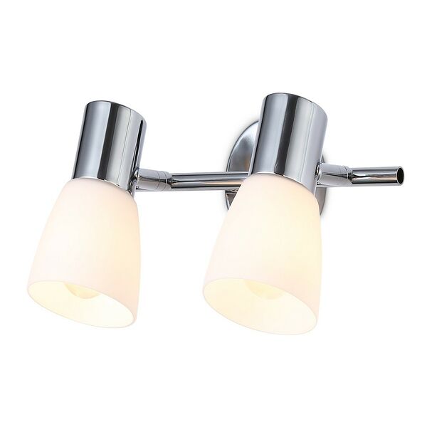 Спот Traditional TR3963/2, E27, 40 Вт, хром, белый матовый 20x10.5x20 см