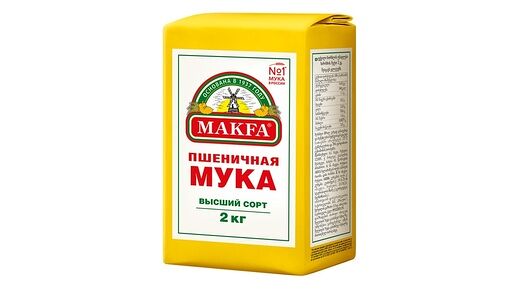 Мука пшеничная Makfa высший сорт, 2кг