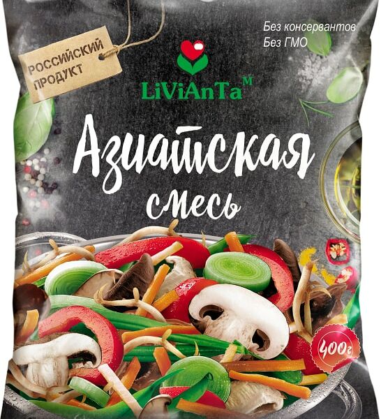 Смесь овощная Livianta Азиатская 400г