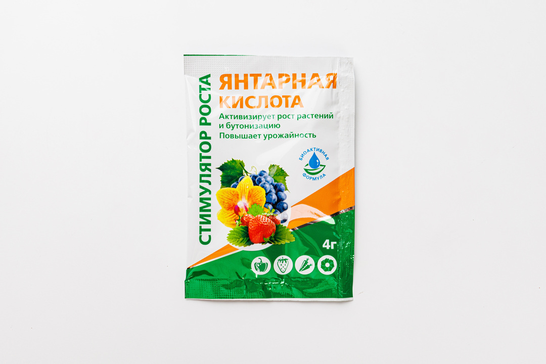 

Кислота янтарная Стимулятор Роста, 4 г