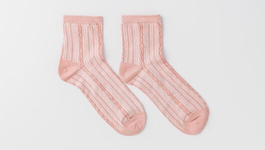 Носки женские персиковые (1 пара), р.23-25