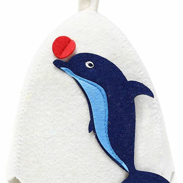 Шапка банная ГлавБаня с аппликацией, 1 шт, дизайн в ассортименте