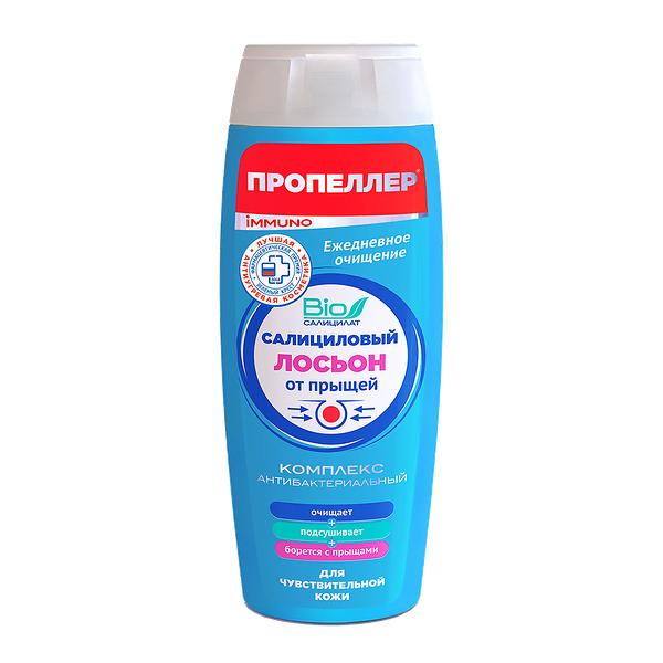 Лосьон для лица Пропеллер 100 мл салициловый для чувствительной кожи от прыщей