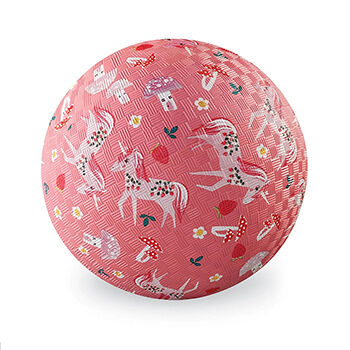 Мяч «Сад единорогов» розовый 3+, Crocodile Creek, 18 см, США