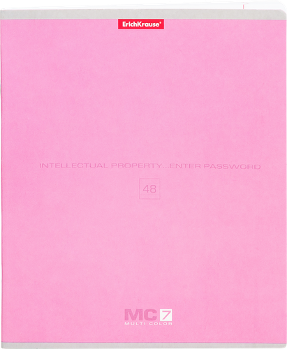 

Тетрадь общая ErichKrause MC-7 на скобе в линейку А5, 48 л, 1 шт., цвет в ассортименте