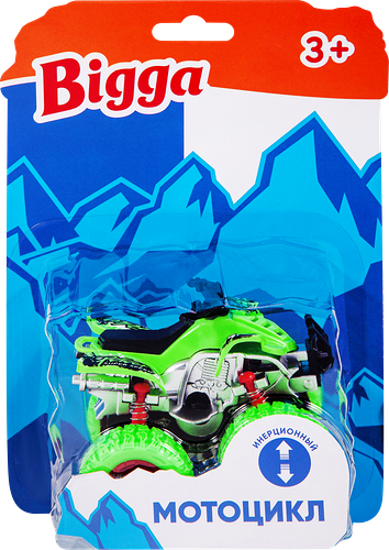 Игрушка инерционная BIGGA Мотоцикл, 9см, Арт. 2109A163 в ассортименте