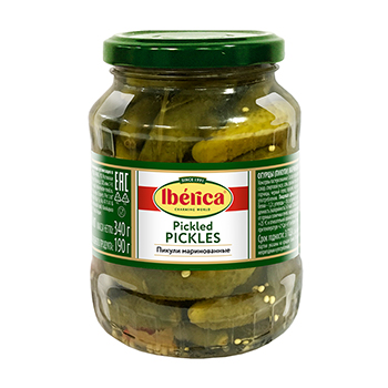 

Огурцы Iberica Пикули маринованные 370 г, Индия