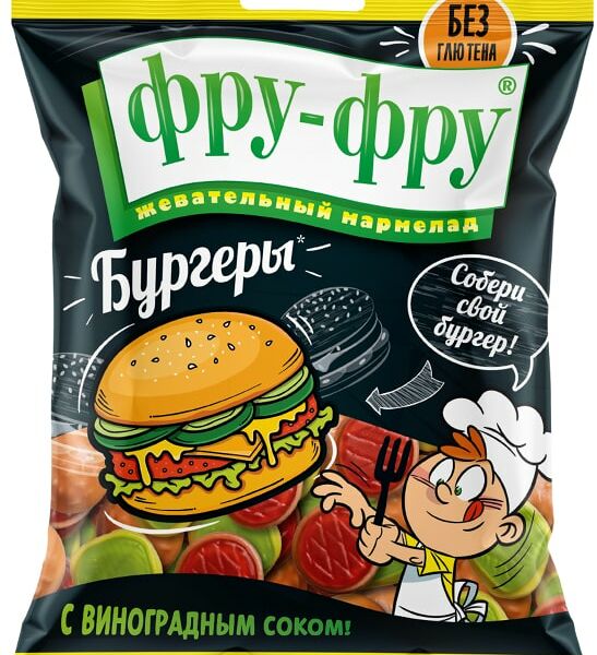 Мармелад Фру-Фру жевательный Бургеры 80г