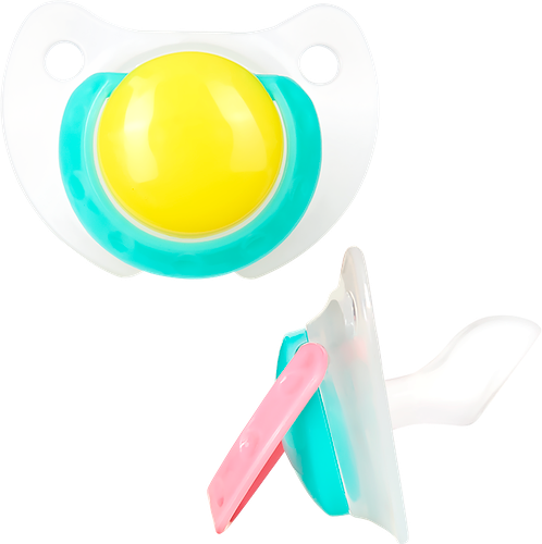 Пустышка ПОМА силиконовая, адаптированная форма, с 4 месяцев, Арт. 4112, 1 шт в ассортименте