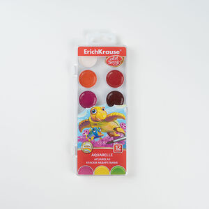 Краски акварельные, 12 цветов