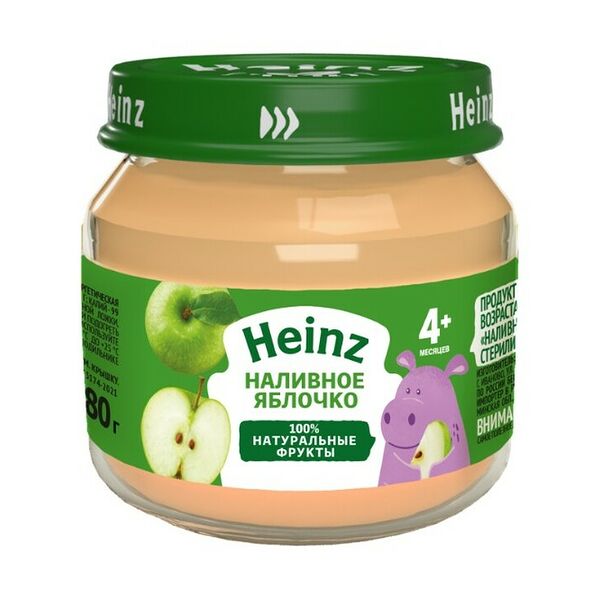 Пюре Heinz яблочко с 4 месяцев 80 г