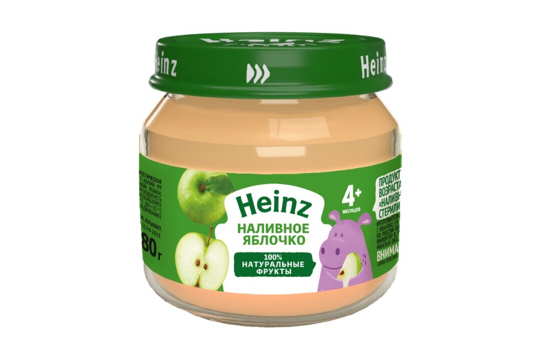 

Пюре фруктовое Heinz наливное яблочко с 4 месяцев