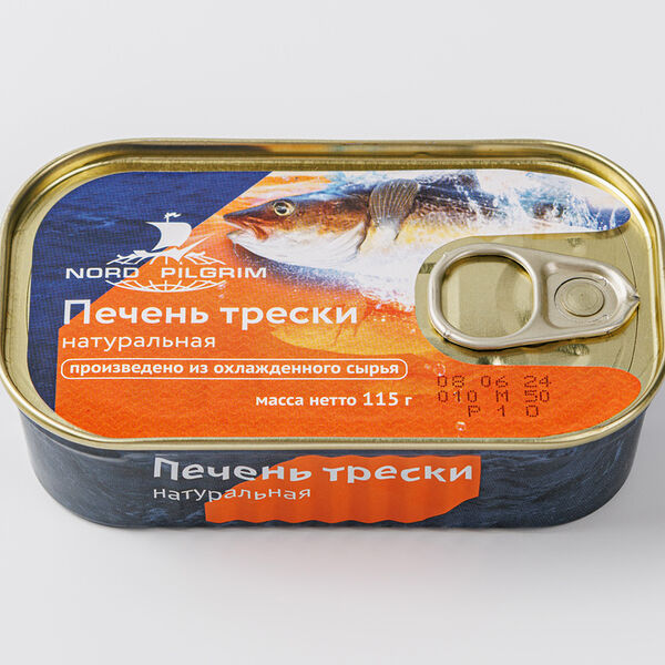 Печень трески Nord Piligrim натуральная 115 г