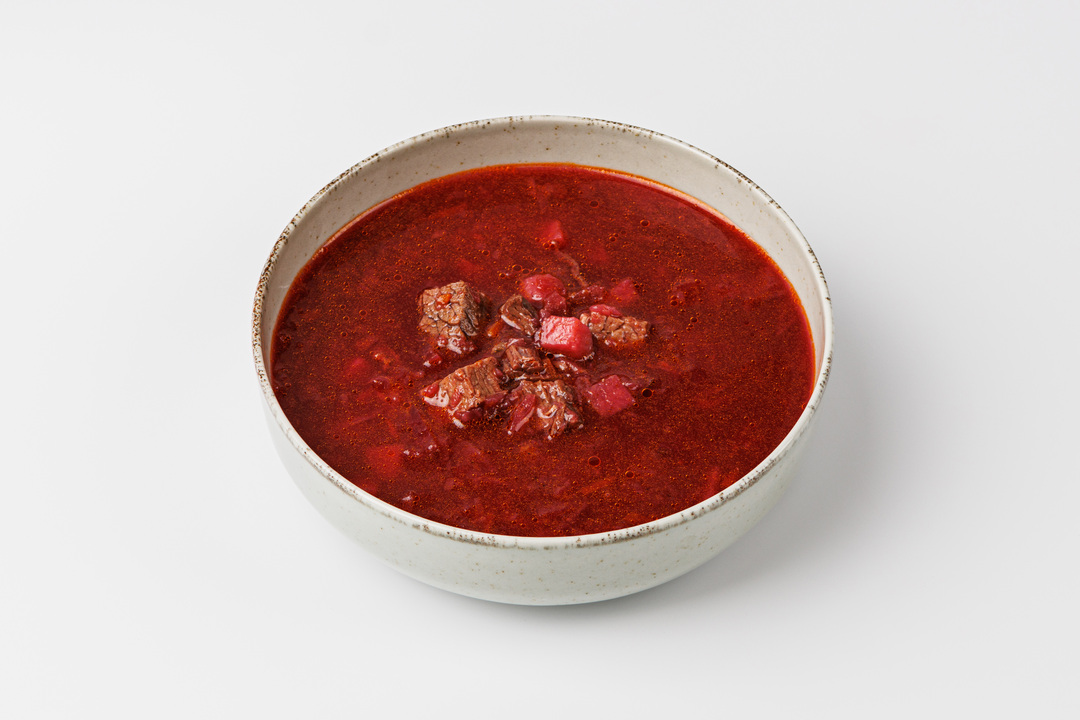 

Борщ ВкусВилл с говядиной, 300 мл