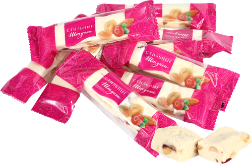 

Конфеты Столичные штучки Нуга с клюквой и орехами вес