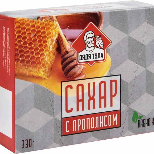 Сахар прессованный кусковой Дядя Тула с экстрактом прополиса
