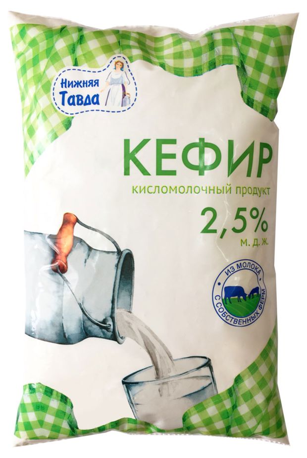 

Кефир Нижняя Тавда 2.5% 800 мл