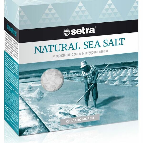 Соль морская натуральная Setra 500г