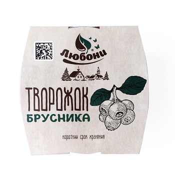 

Творожок Любони с брусникой 150 г