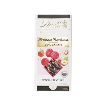 

Шоколад горький Lindt с малиной и лесным орехом 70% 100г, Швейцария